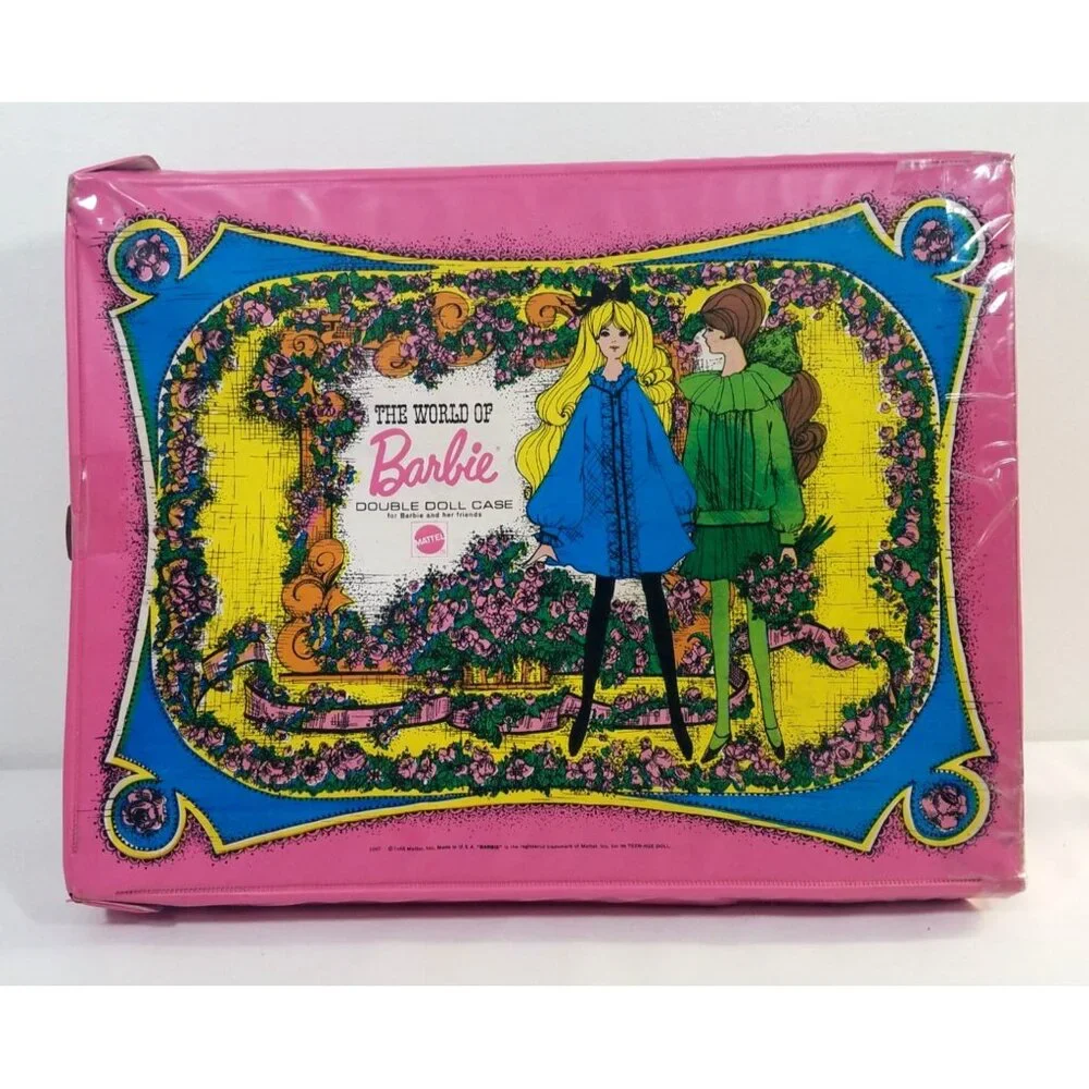 Mattel World of Barbie Double Doll Case 1968 Vintage Case ONLY